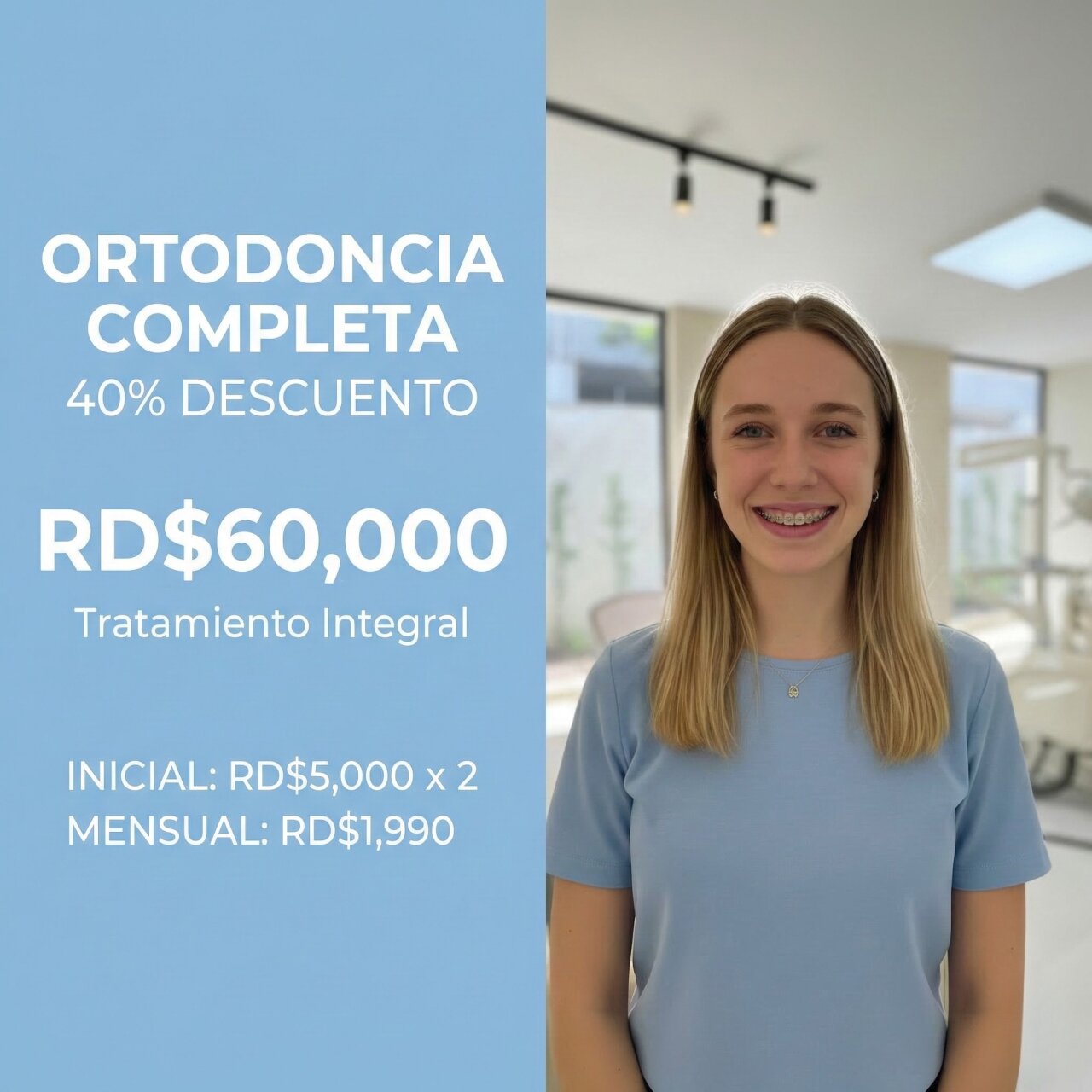 Mensualidades de brackets desde RD$1,990 en Santiago de los Caballeros